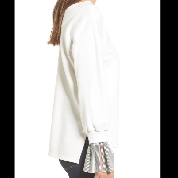 J.O.A. Los Ángeles Ruffle Cuff Sweatshirt - Picture 4 of 8